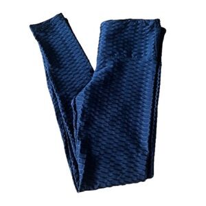 Black Textured Leggings - Size Small